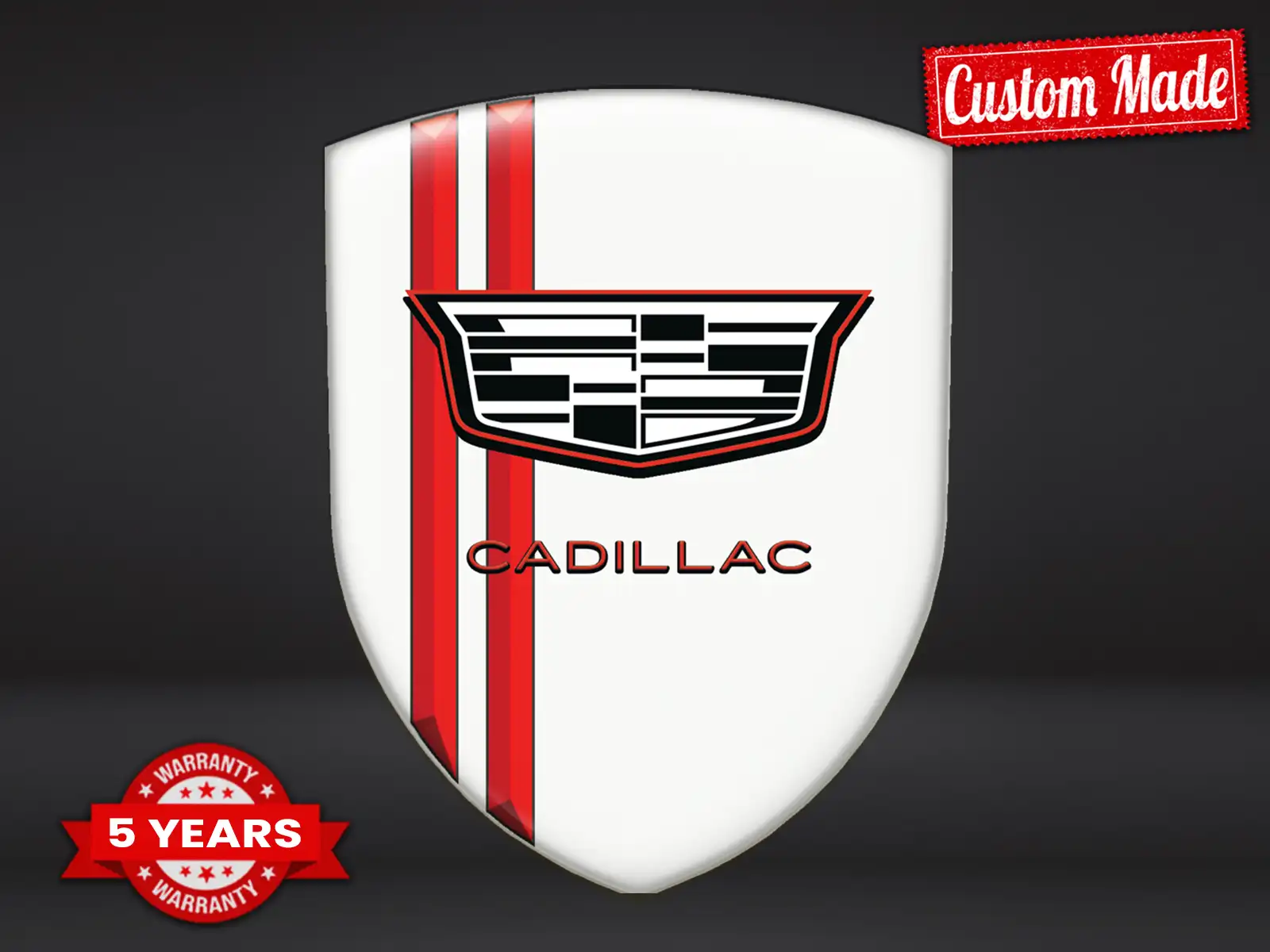 Cadillac Logosticker Edition Minimal Anpassbar Gedruckt